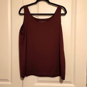 Susan Graver Essentials Maroon Tank Top
